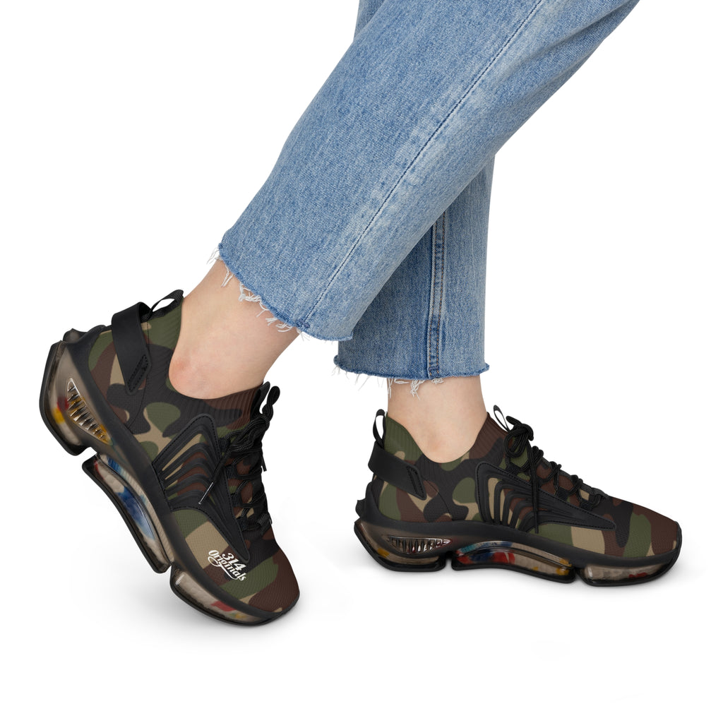 Camo Women's Mesh Sneakers — Lightweight Breathable Athletic Shoes - 314 Originals
