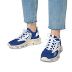 Women's Blue Mesh Sneakers — Lightweight Athletic Running Shoes with '314 Originals' Accent