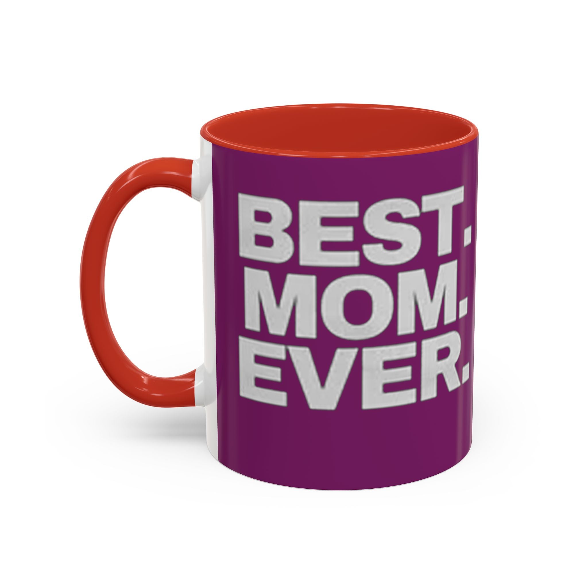Best. Mom. Ever. Purple Accent Coffee Mug Printify Mug  314 Originals