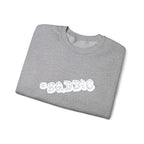 Cloud Script Crewneck Sweatshirt — White Script Logo Cozy Pullover Printify Sweatshirt  314 Originals
