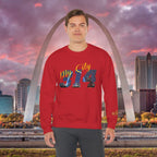 314 City Crewneck Sweatshirt — St. Louis Skyline Graphic - 314 Originals
