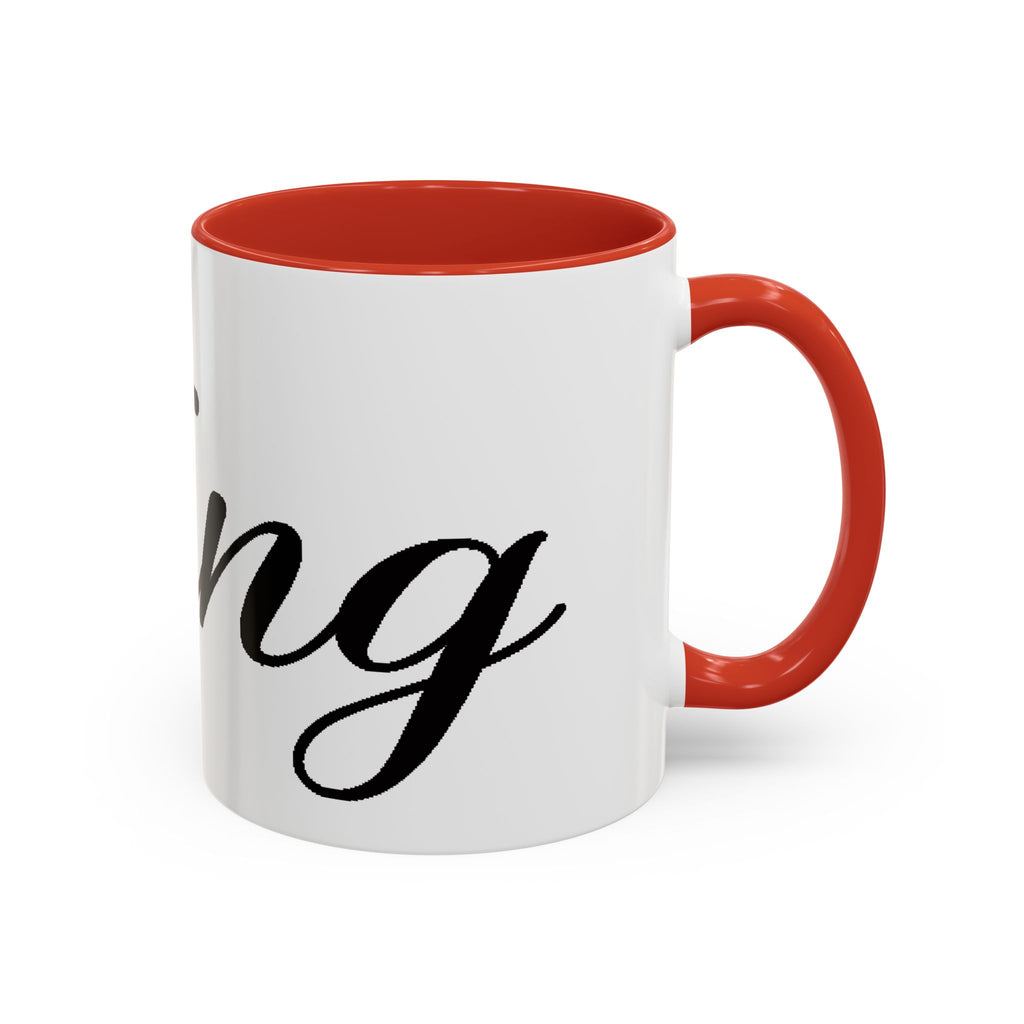 King Script Accent Coffee Mug — Crowned 'King' Ceramic Coffee Cup (11/15oz) - 314 Originals
