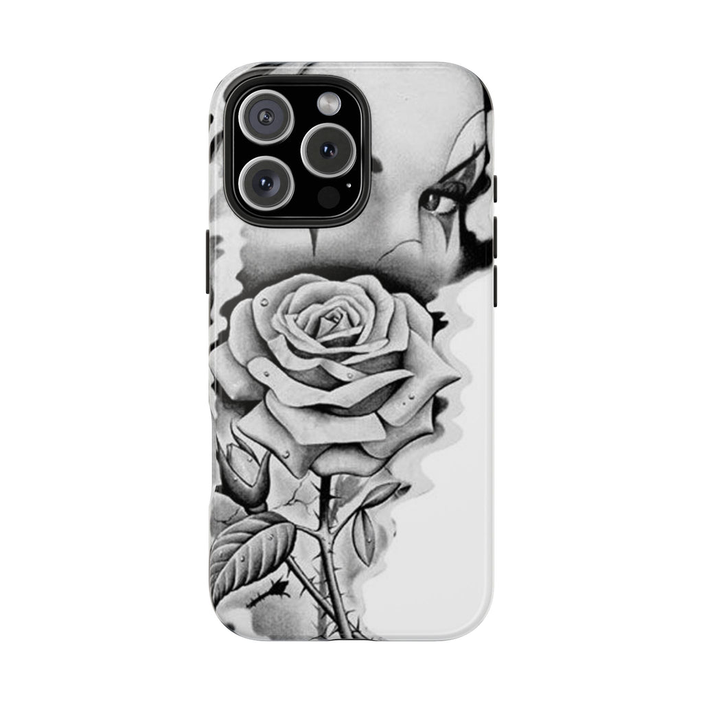 Noir Clown Face with Rose Shockproof Phone Cover - 314 Originals