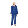 Women's Royal Blue Satin Pajama Set — Luxurious Sleepwear Printify All Over Prints  314 Originals