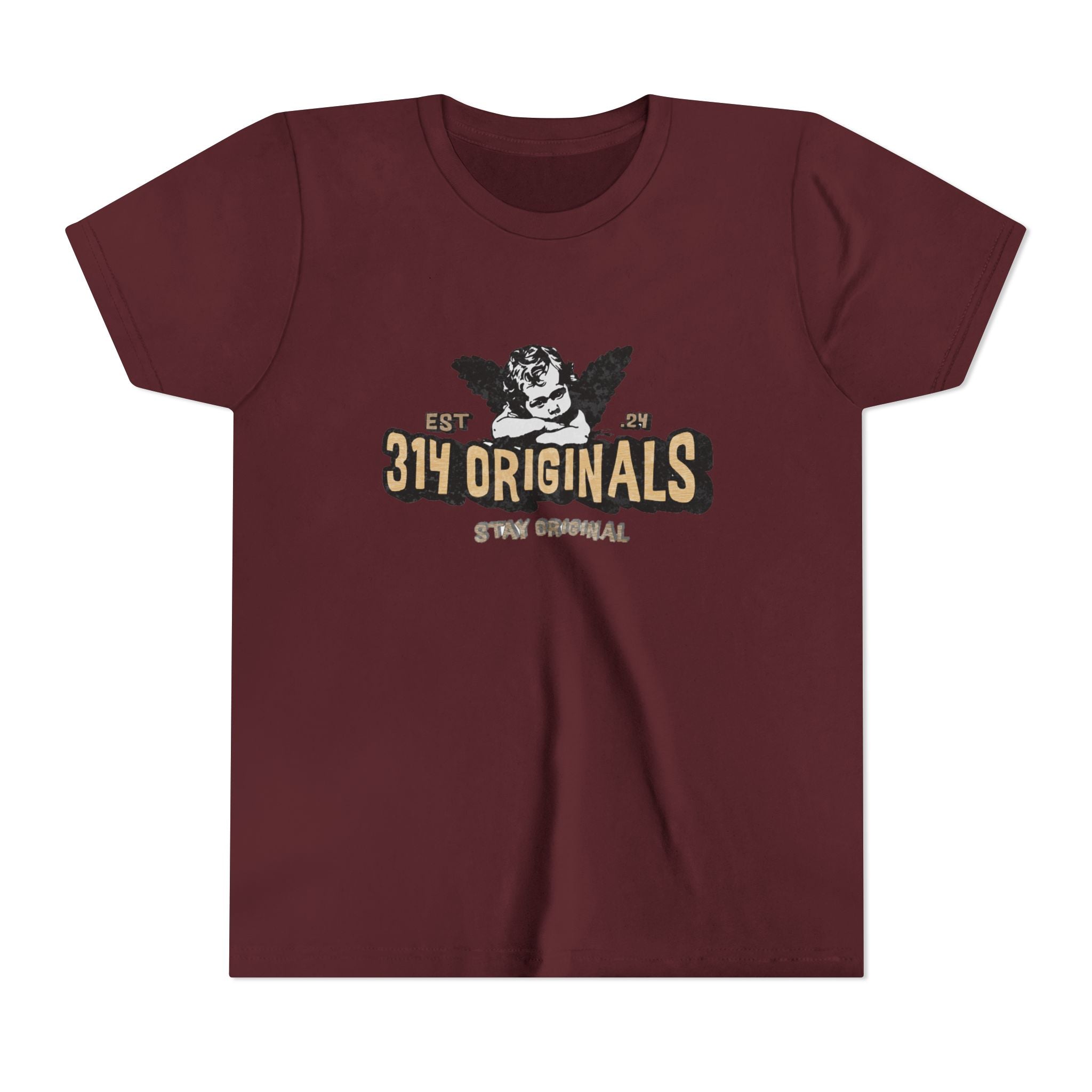 314 Originals Youth Tee - Vintage Cherub Graphic Kids T-Shirt Printify Kids clothes  314 Originals