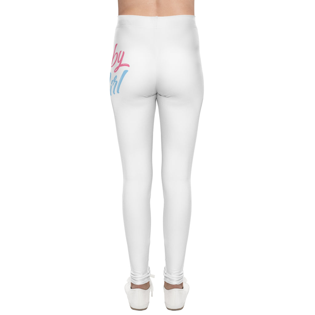 Baby Girl Pastel Script Printed Leggings - 314 Originals