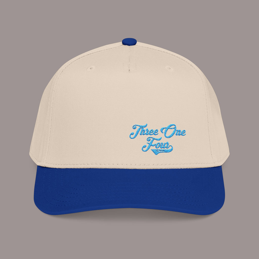 Blue Mid Profile Baseball Cap — 314 Embroidered Logo - 314 Originals