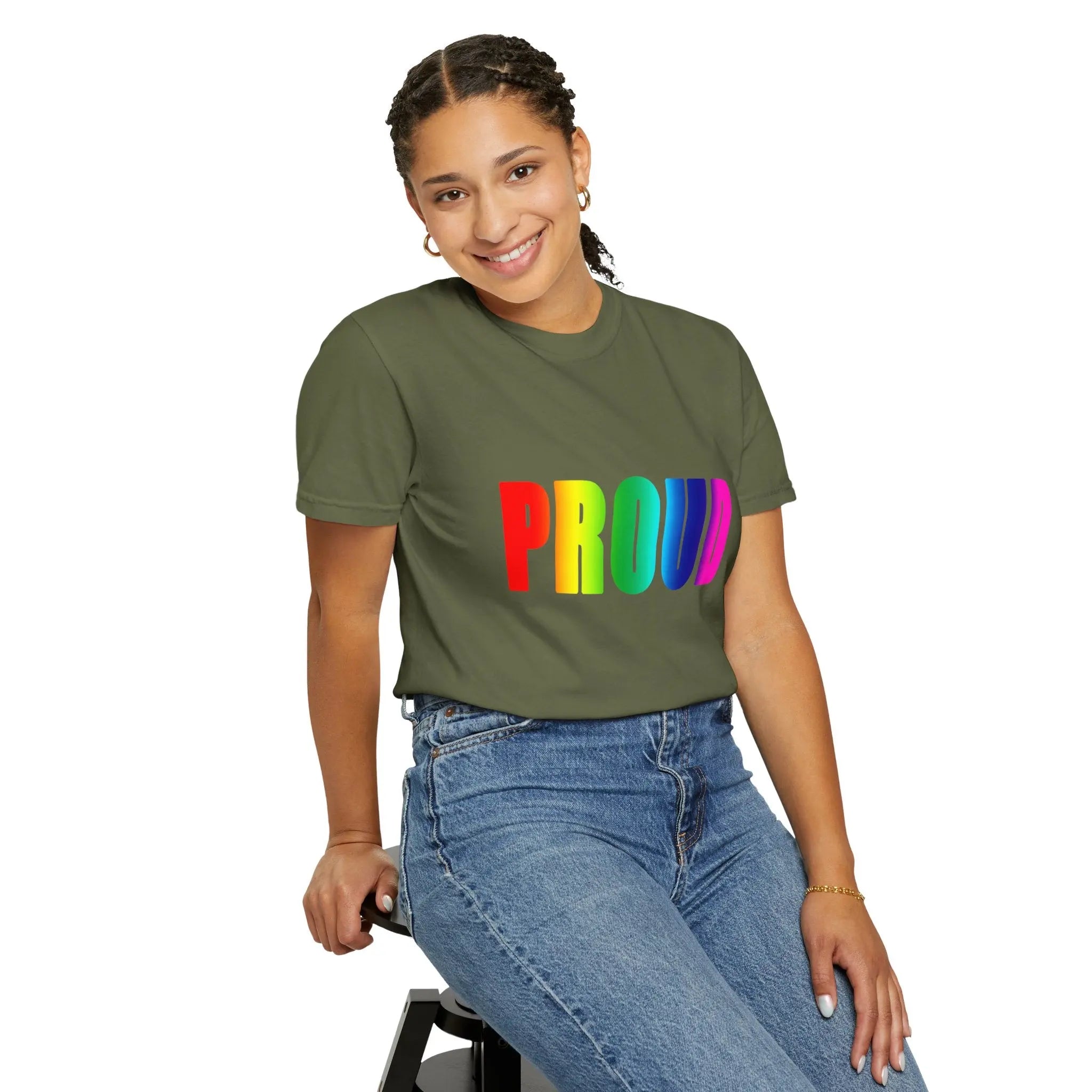 PROUD Garment-Dyed T-shirt Printify