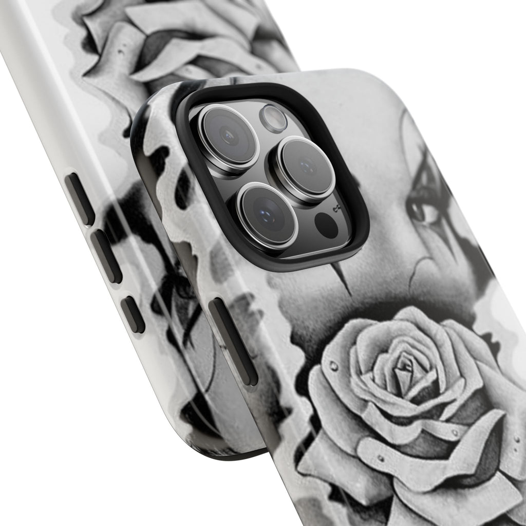 Noir Clown Face with Rose Shockproof Phone Cover - 314 Originals