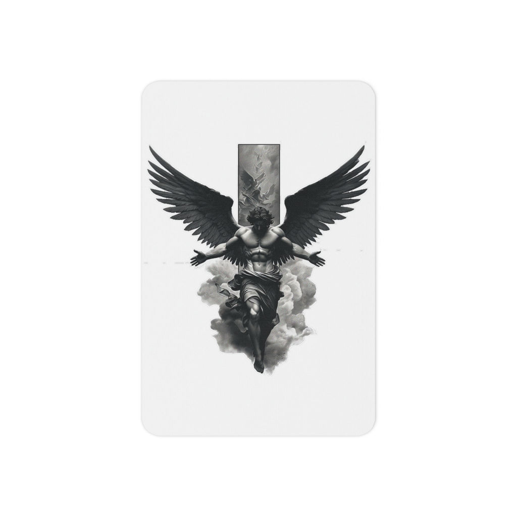 Angel Wing Temporary Tattoo — Black & Grey Fallen Angel Design - 314 Originals
