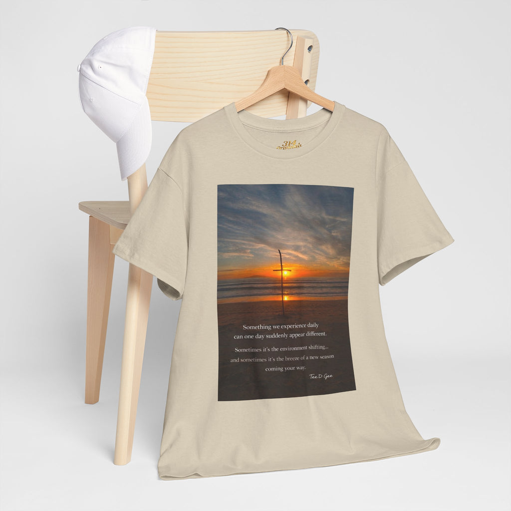 Sunset Beach Quote T‑Shirt — Inspirational Ocean Sunrise Tee - 314 Originals