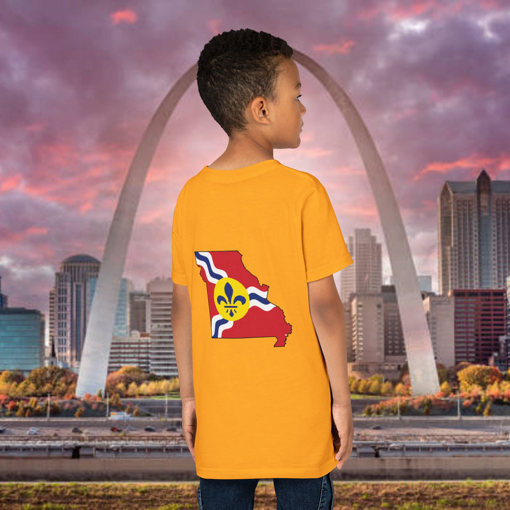 "From the Lou and I'm... Proud" St. Louis Flag Kids Shirt