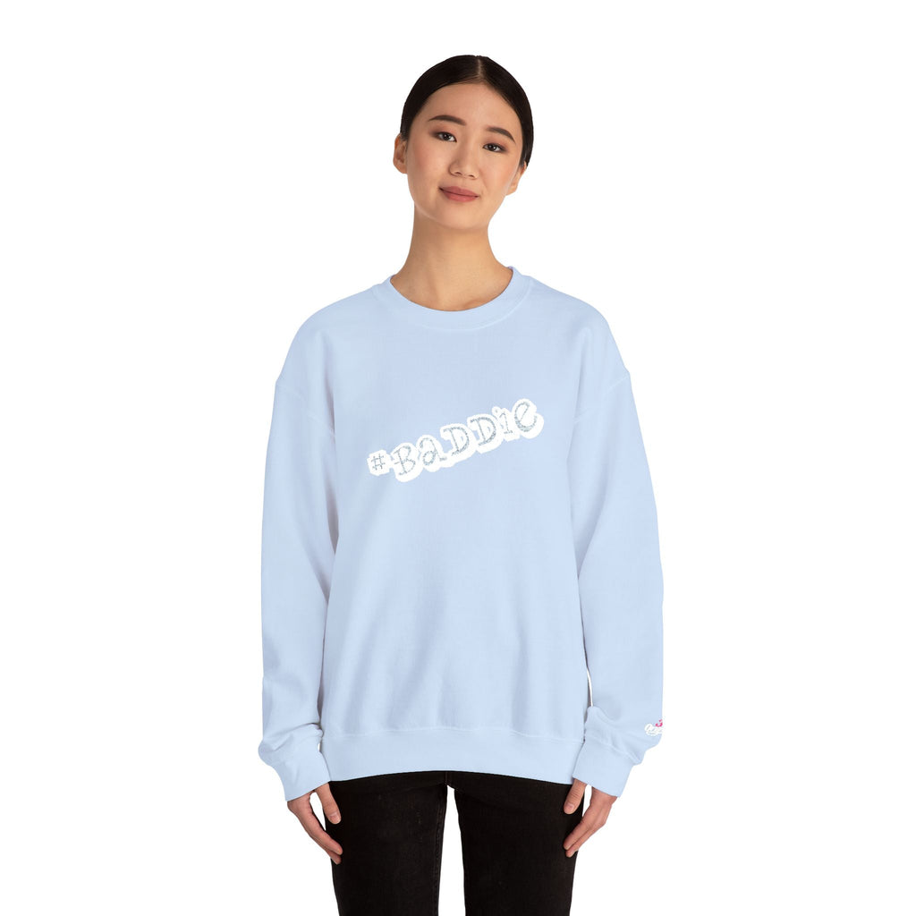 Cloud Script Crewneck Sweatshirt — White Script Logo Cozy Pullover Printify Sweatshirt  314 Originals