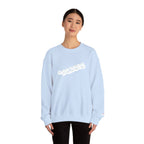 Cloud Script Crewneck Sweatshirt — White Script Logo Cozy Pullover Printify Sweatshirt  314 Originals