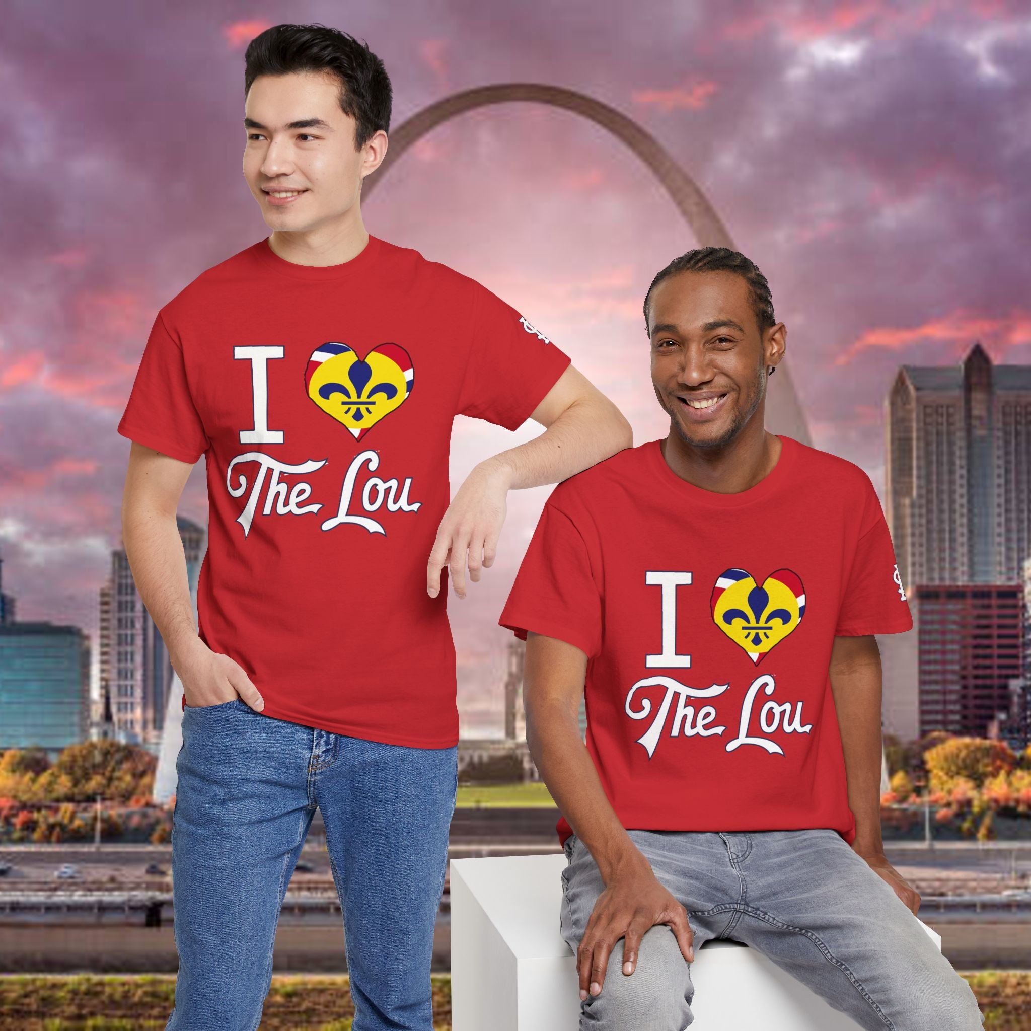 I Heart The Lou T-Shirt — St. Louis Pride Heart with Fleur-de-Lis - 314 Originals