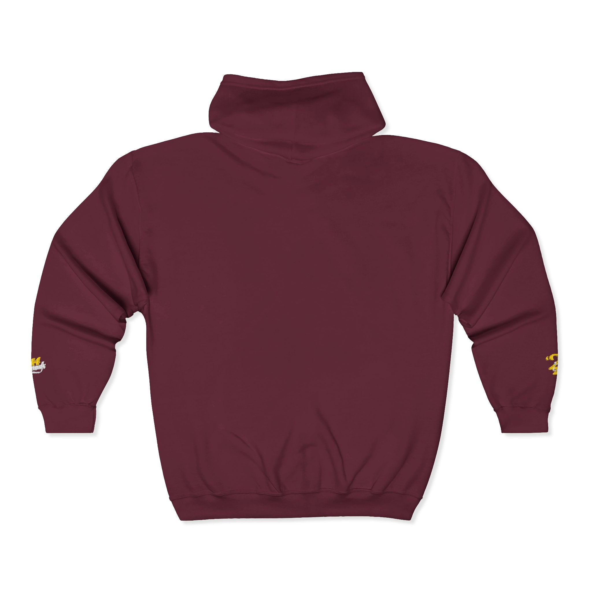 King's Gear Zip Hoodie — Full‑Zip with Gold Crown Emblem - 314 Originals