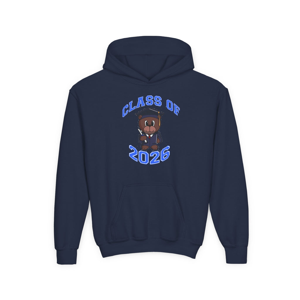 Youth Hoodie - 'Class of 2026' Graduation Bear Hoodie with '314 Originals' Back Print
