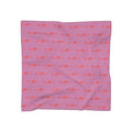 Pink and Red Logo Scarf - Script Pattern Polyester Scarf - 314 Originals