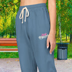 Embroidered Fleece Sweatpants — Soft Garment-Dyed Lounge Joggers Printify Trousers  314 Originals