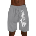 Originals Vertical Script Men's Jogger Shorts — Grey Athletic Casual Summer Shorts - 314 Originals