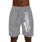 Originals Vertical Script Men's Jogger Shorts — Grey Athletic Casual Summer Shorts - 314 Originals
