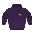 King's Gear Zip Hoodie — Full‑Zip with Gold Crown Emblem - 314 Originals