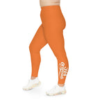 Crusta Plus Size Leggings — Subtle Side Script Graphic, Comfortable Everyday Activewear - 314 Originals