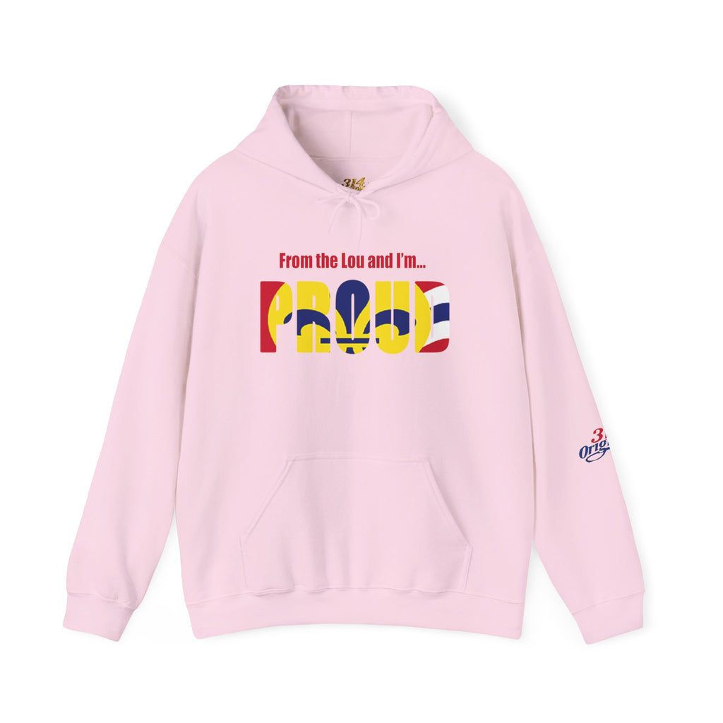 Proud Missouri Fleur-de-lis Hoodie — From the Lou St. Louis Pride Sweatshirt - 314 Originals