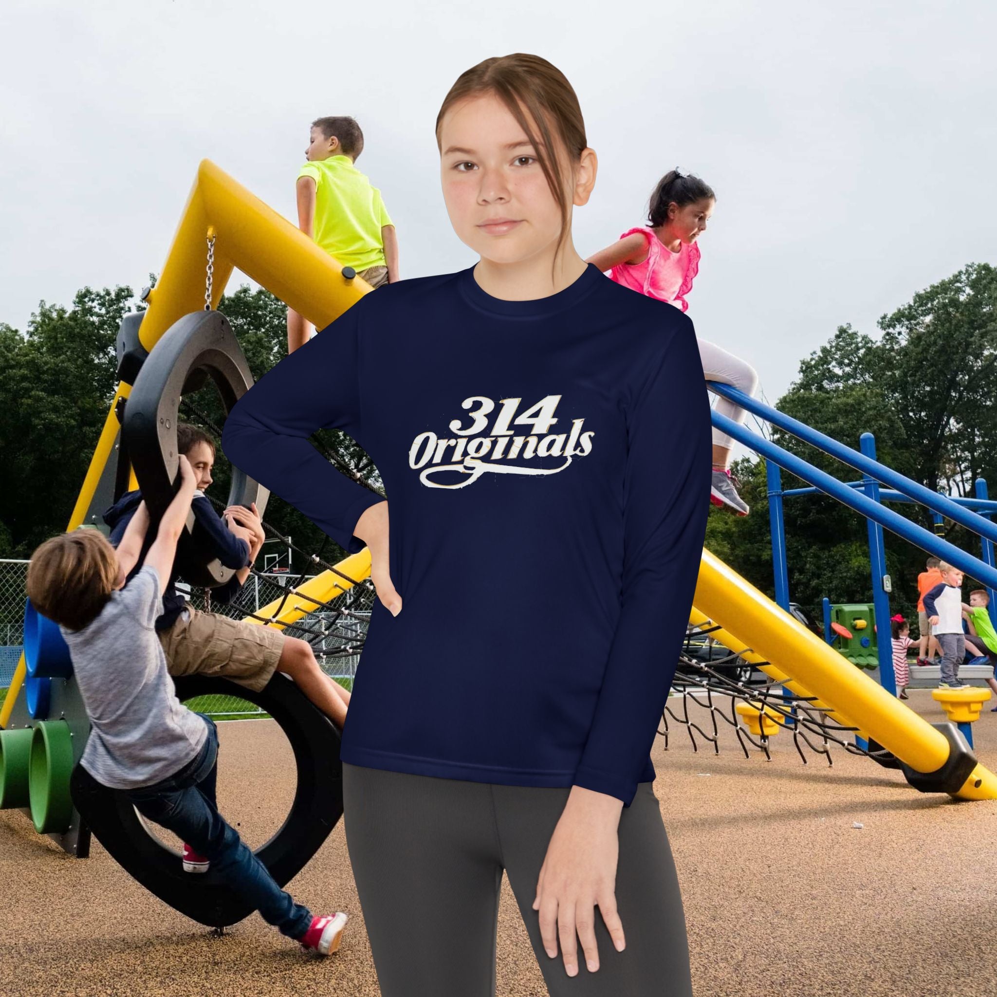 Youth Long Sleeve Tee — "314 Originals" Graphic
