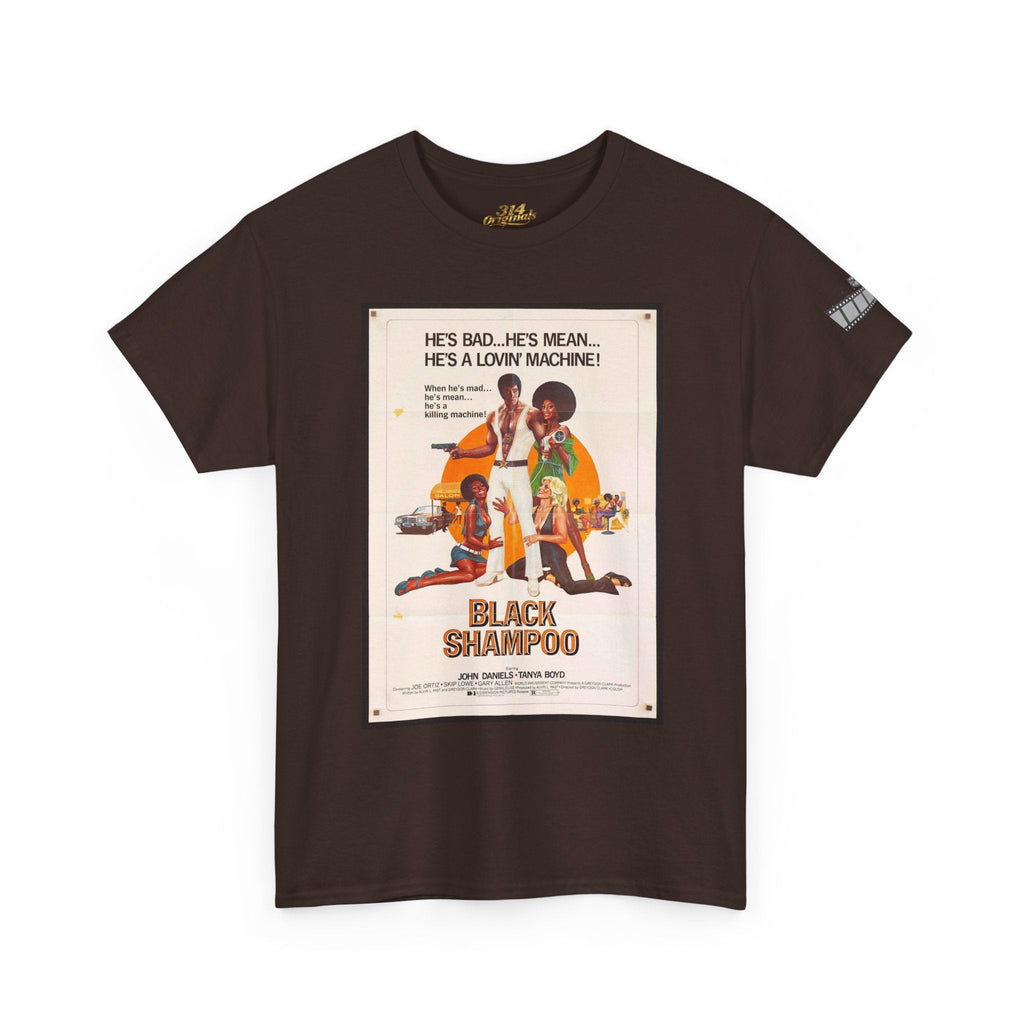Black Shampoo Retro Poster Tee — Vintage Movie Graphic T-Shirt Printify T-Shirt  314 Originals