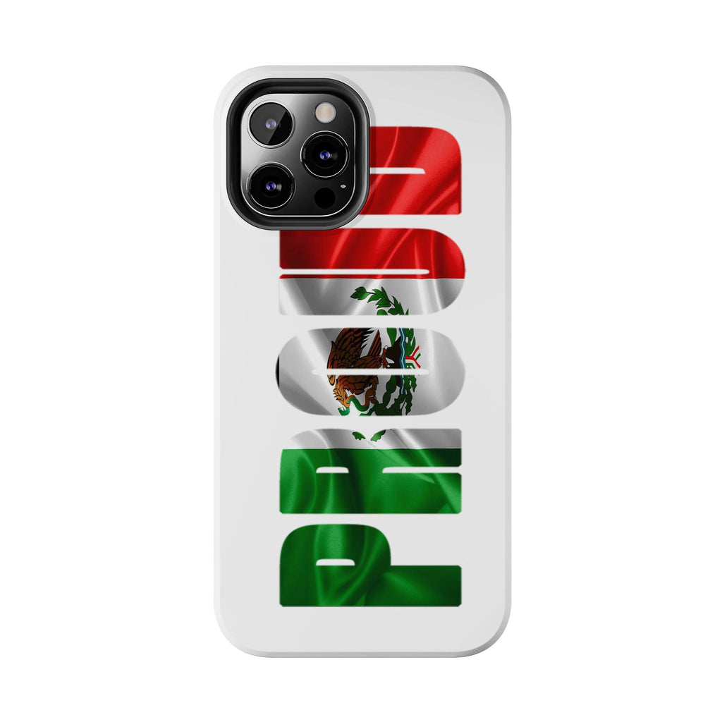 Mexico Pride Tough Phone Case — Mexican Flag Vertical 'PRIDE' Design Printify Phone Case  314 Originals