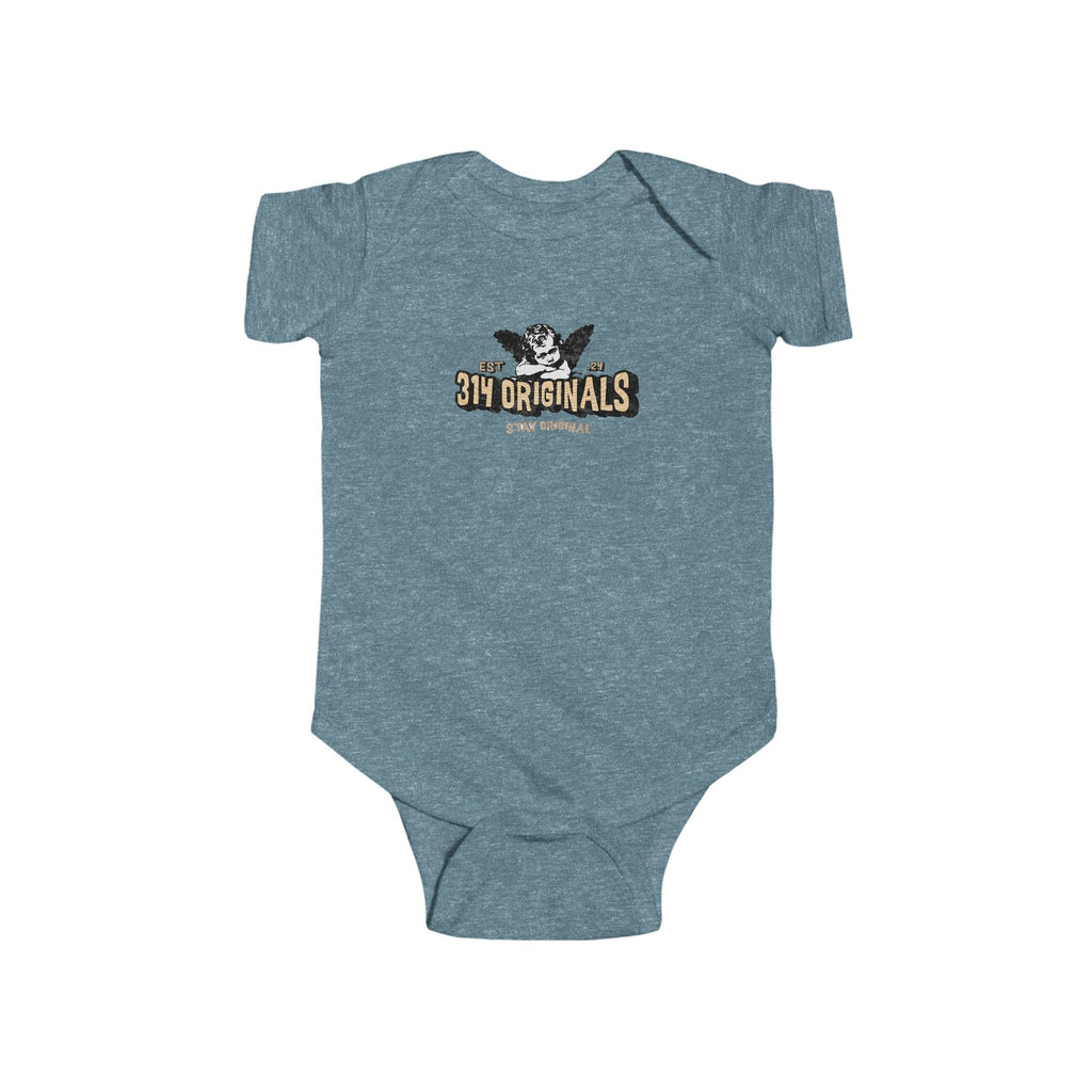 314 Originals Retro Logo Baby Onesie Printify Kids clothes  314 Originals