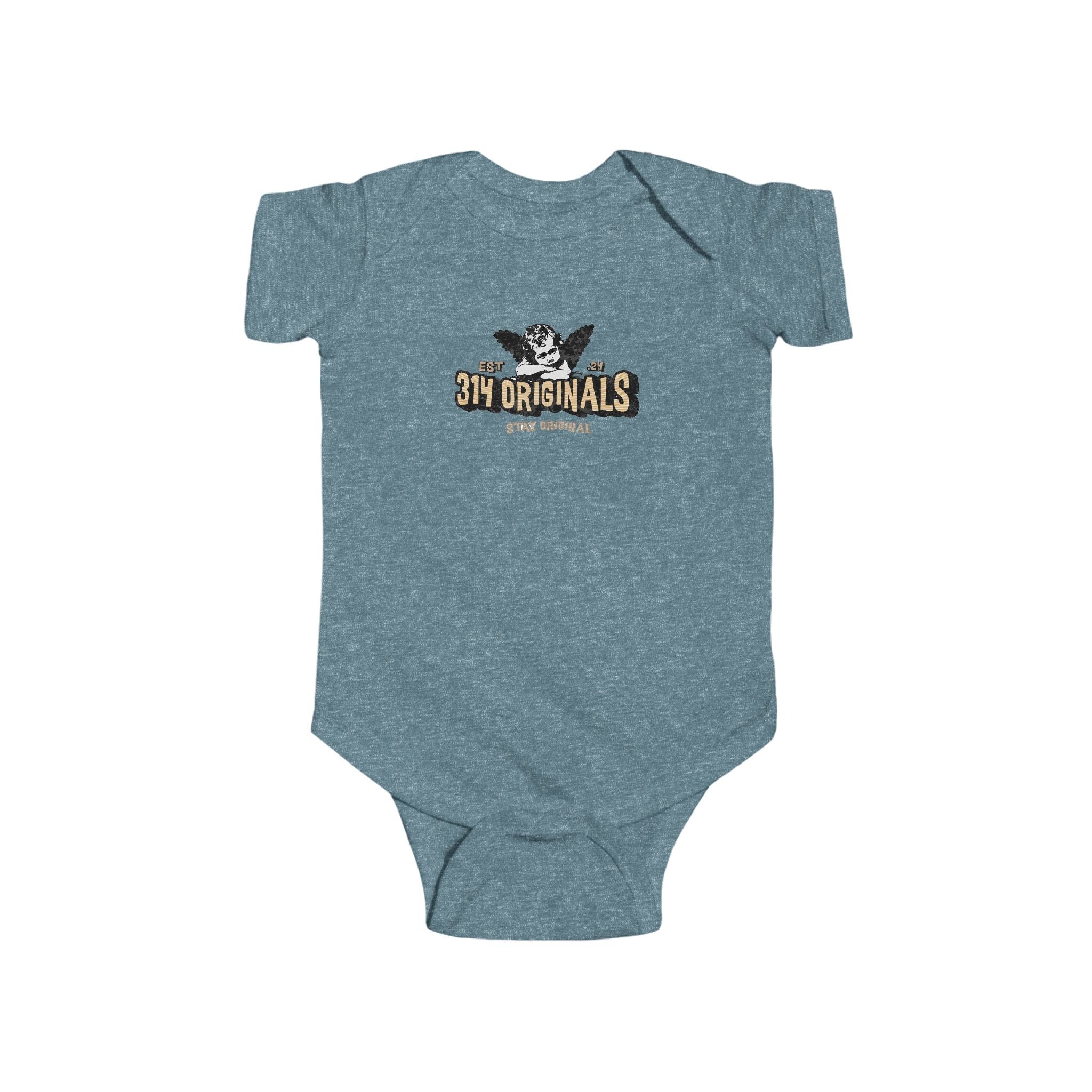 314 Originals Retro Logo Baby Onesie Printify Kids clothes  314 Originals