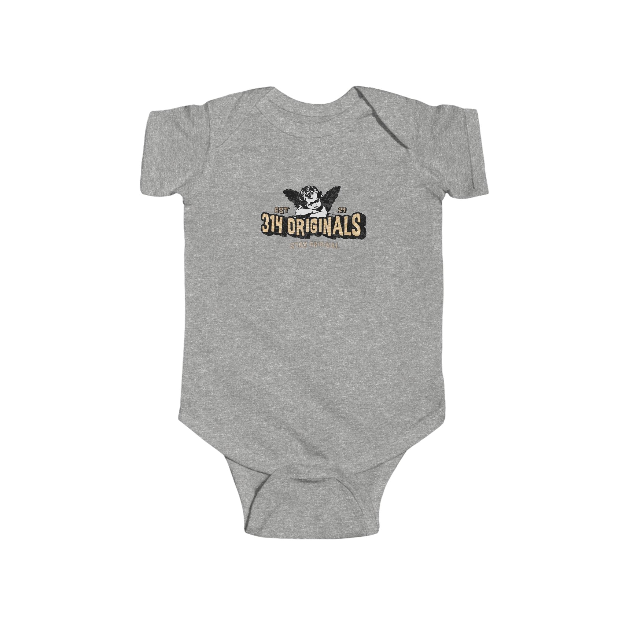 314 Originals Retro Logo Baby Onesie Printify Kids clothes  314 Originals