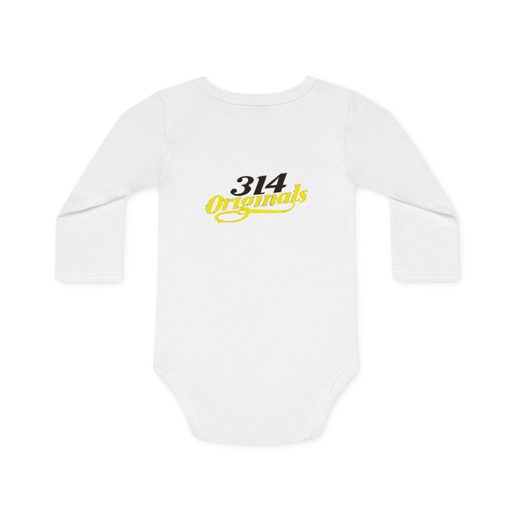 Caution: Cuteness Overload Baby Bodysuit – 314 Originals Long-Sleeve Organic Onesie - 314 Originals