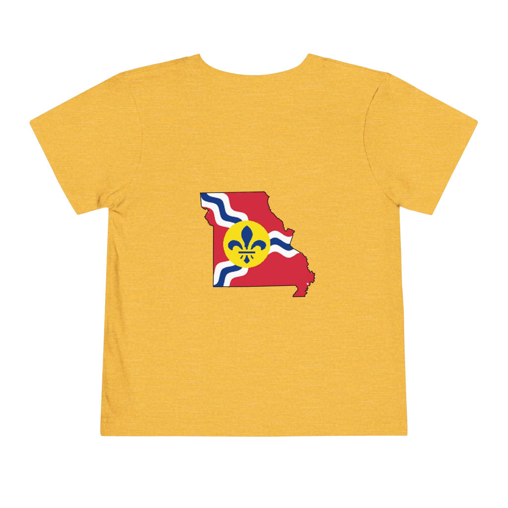 Toddler Tee — "From the Lou and I’m... Proud" St. Louis Flag Kids Shirt - 314 Originals