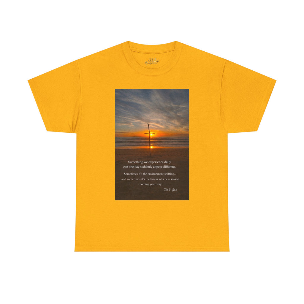 Sunset Beach Quote T‑Shirt — Inspirational Ocean Sunrise Tee - 314 Originals