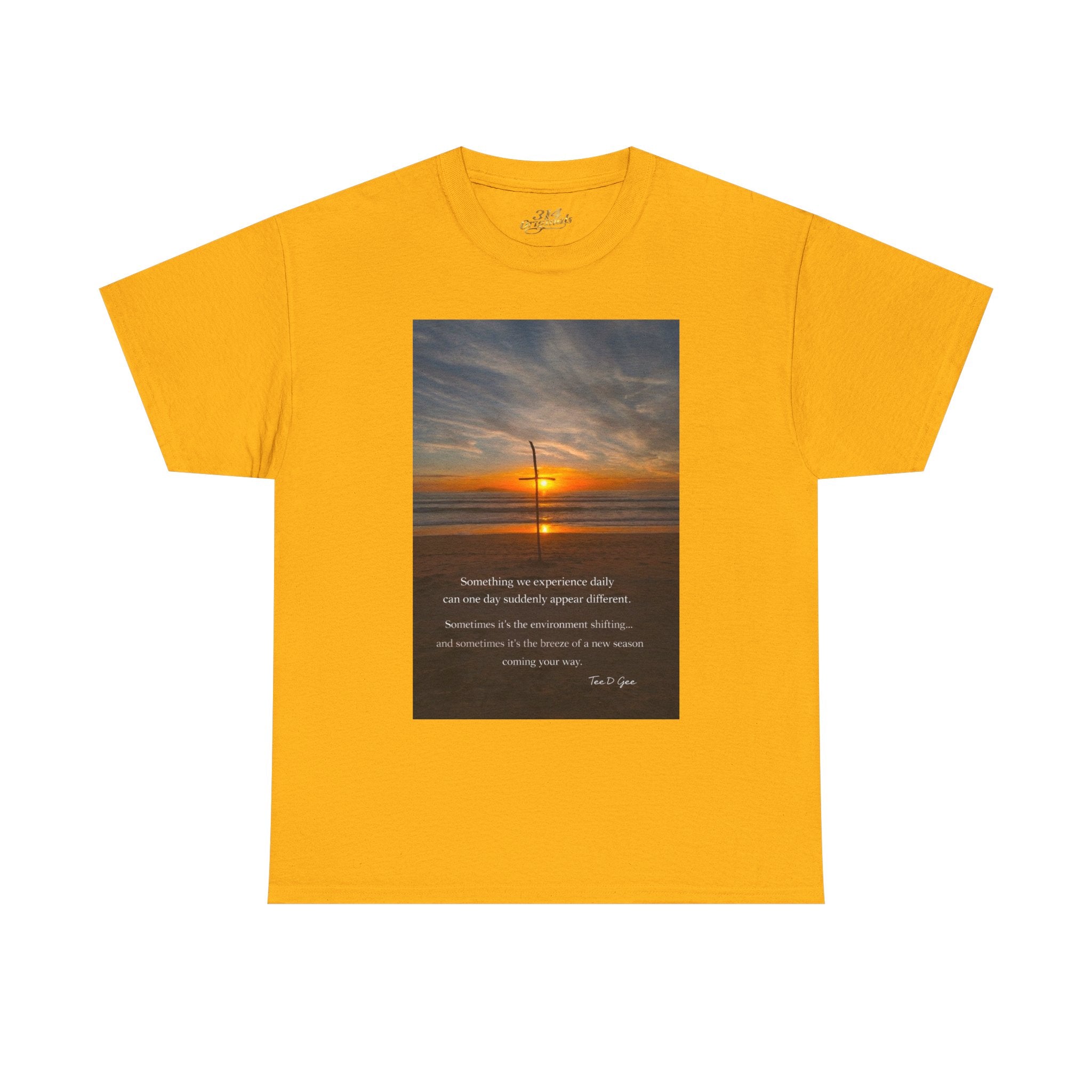 Sunset Beach Quote T‑Shirt — Inspirational Ocean Sunrise Tee - 314 Originals