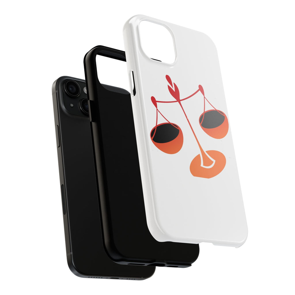 Libra Scales Phone Case — Zodiac Balance Tough Protective Cover Printify Phone Case  314 Originals