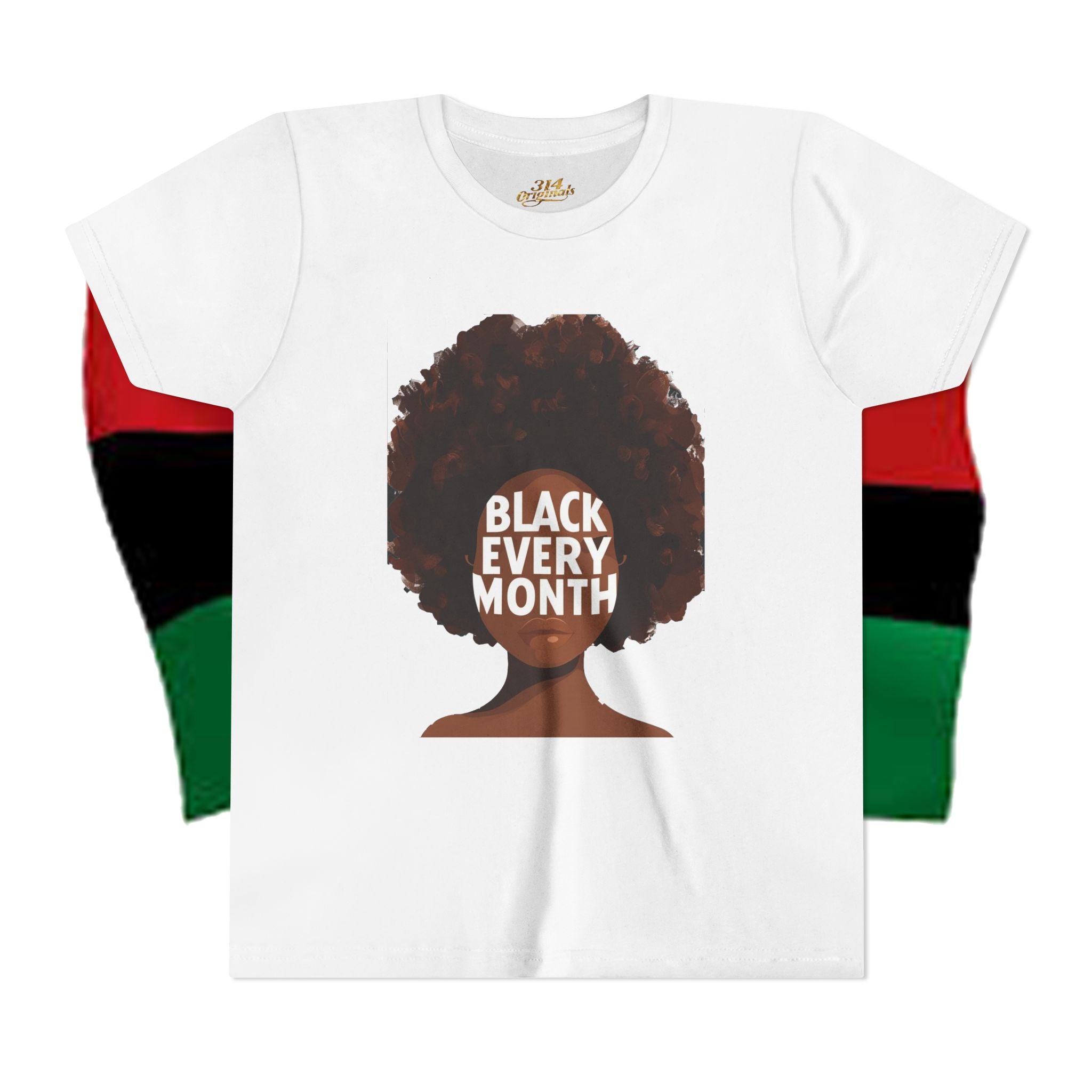 Black Every Month Youth Tee — Afro Pride Kids T-Shirt