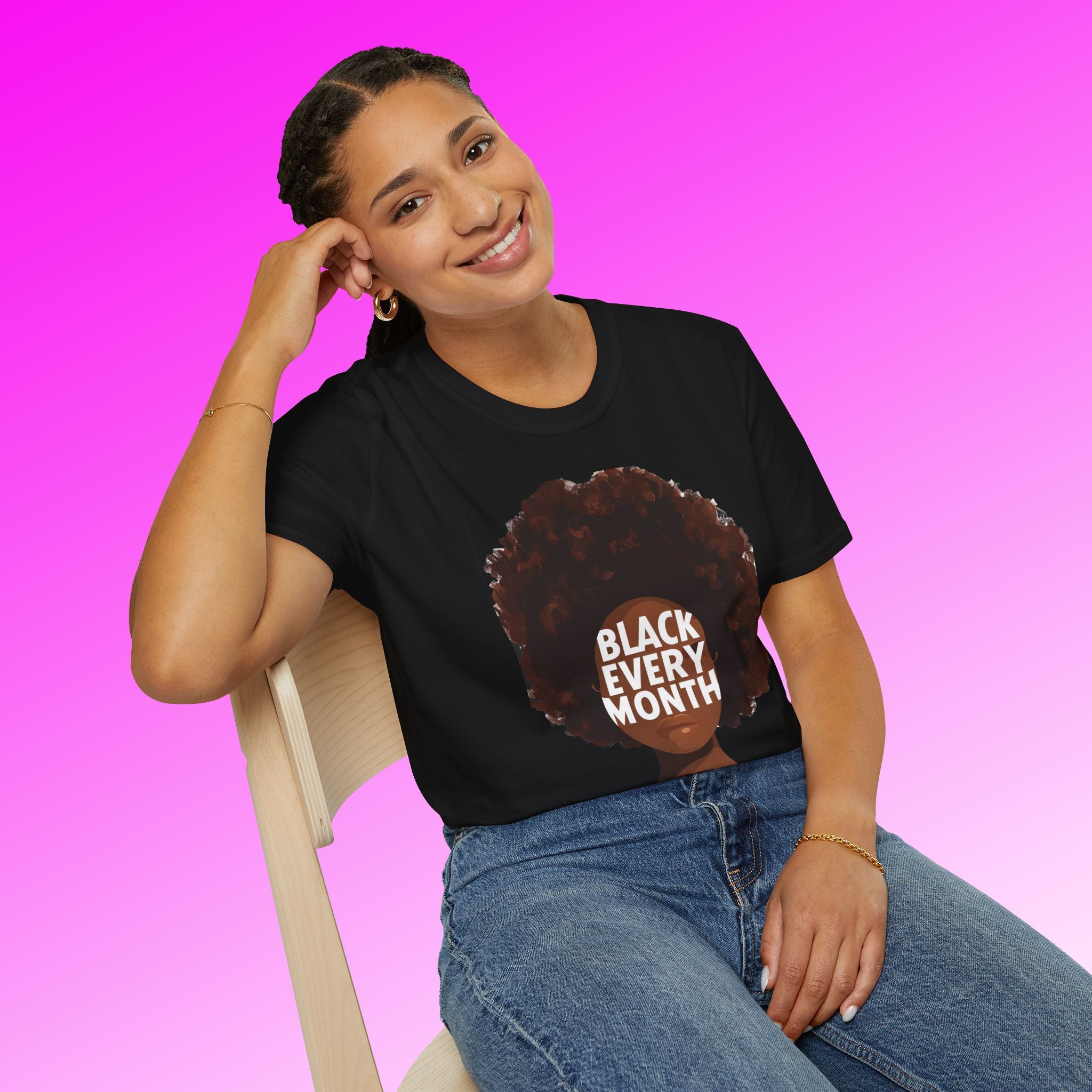 Black Every Month T-Shirt — Afrocentric Pride Graphic Tee - 314 Originals
