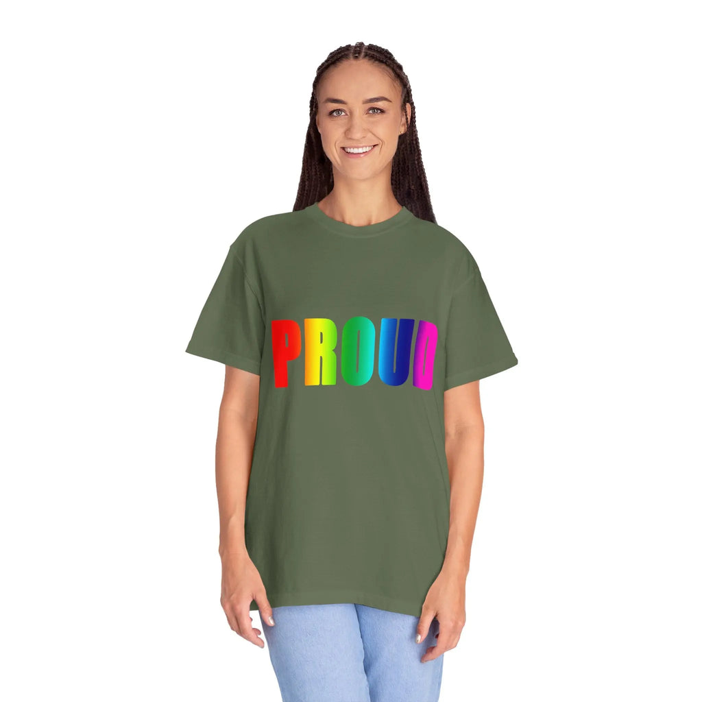 PROUD Garment-Dyed T-shirt Printify