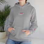 314 Ladies Hoodie — Pink Floral Chest Logo - 314 Originals