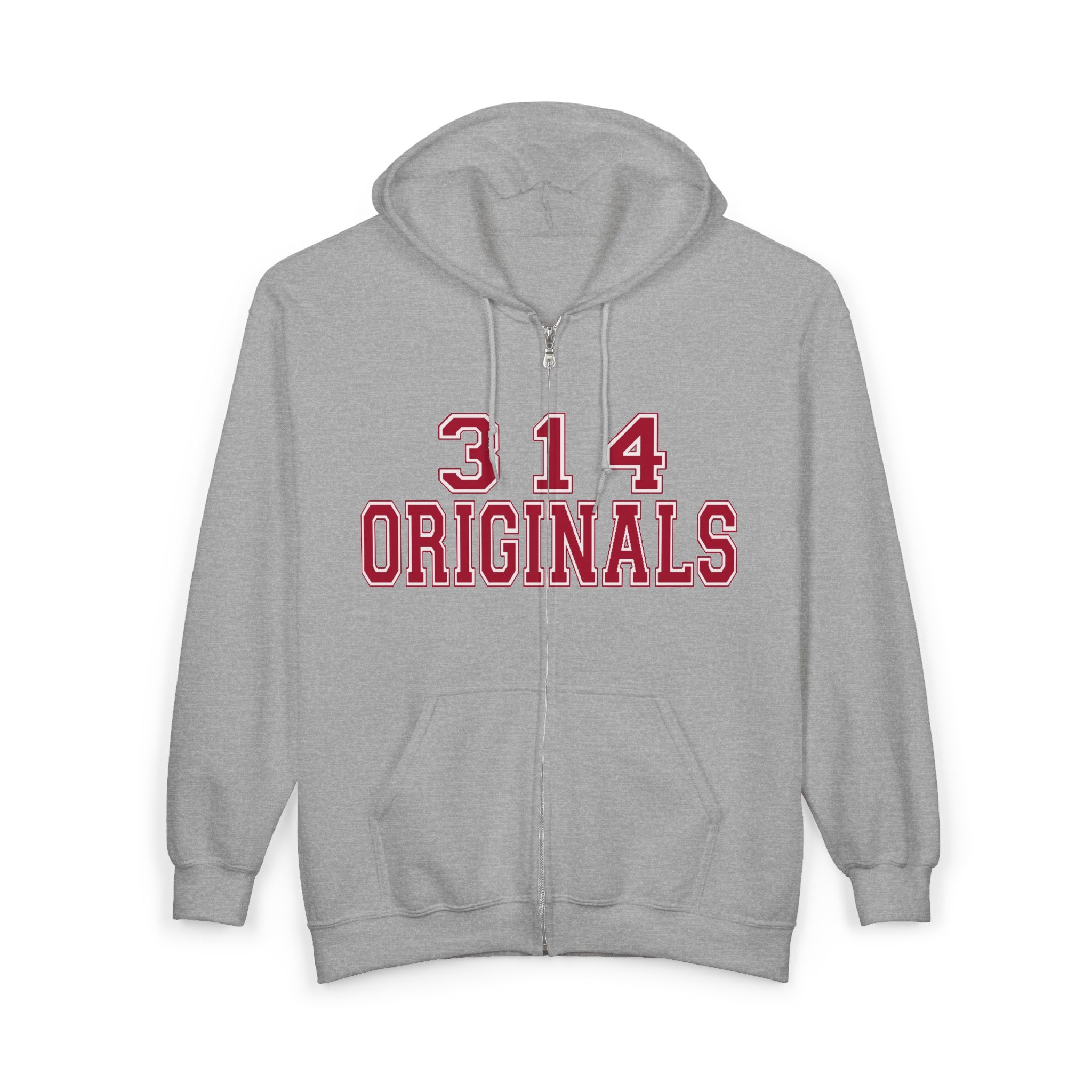 314 Originals Zip Hoodie — Retro Varsity Full-Zip Sweatshirt - 314 Originals