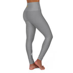 Grey Yoga Leggings — High-Waisted Leggings with White “Originals” Side Script - 314 Originals