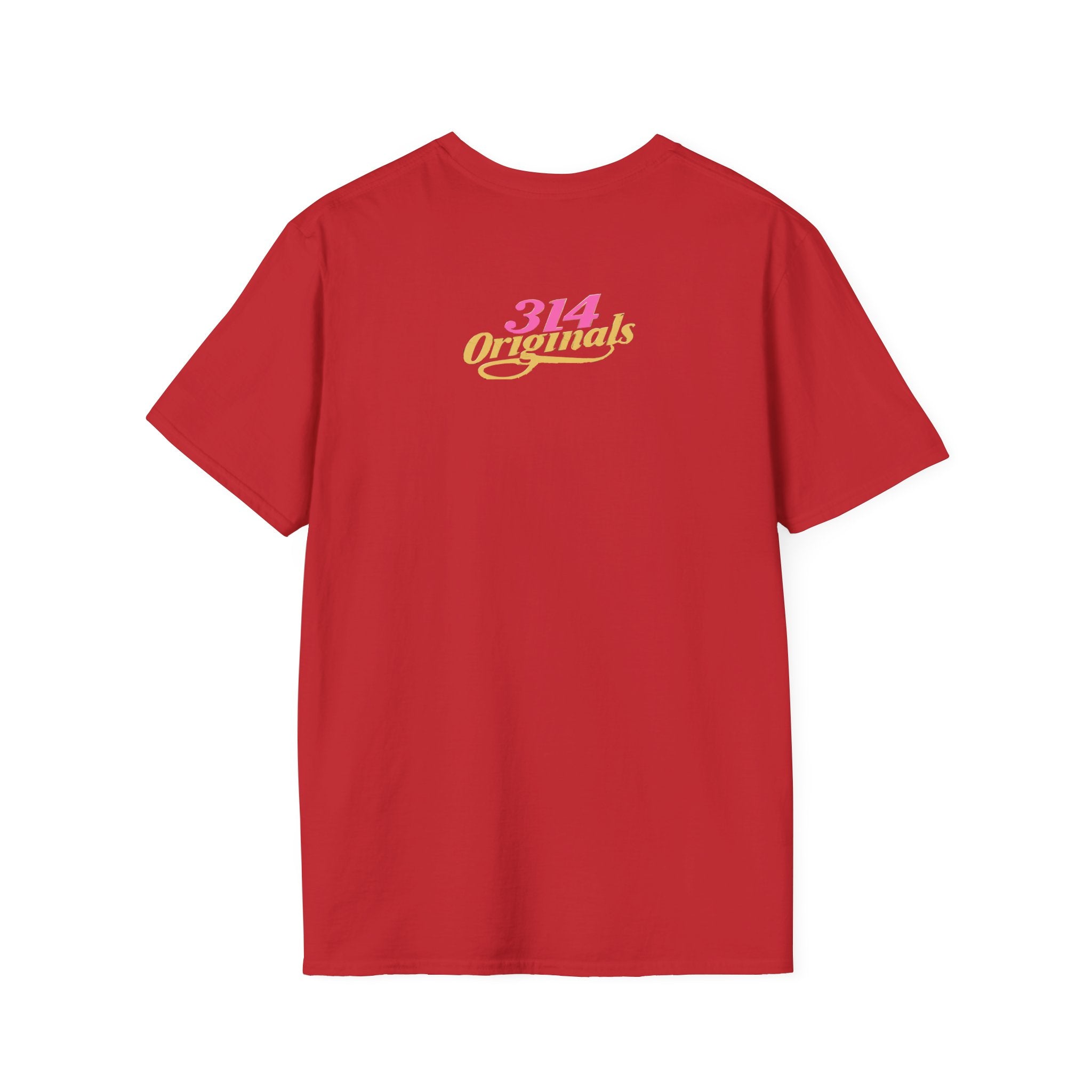 Queen Q Crown T‑Shirt — Pink & Gold Heart Logo Tee