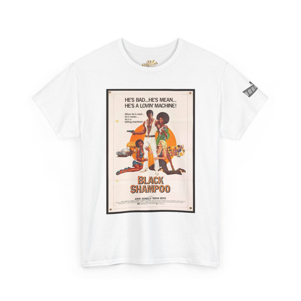 Black Shampoo Retro Poster Tee — Vintage Movie Graphic T-Shirt Printify T-Shirt  314 Originals