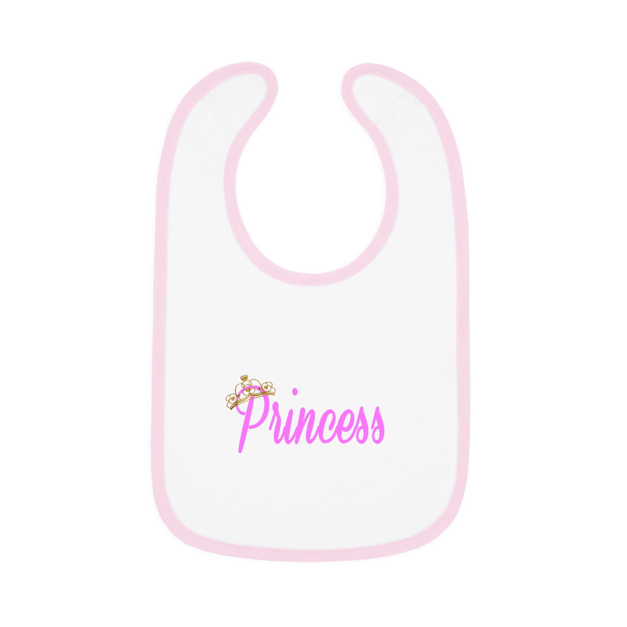 Princess Baby Bib — Contrast Trim Jersey Feeding Bib - 314 Originals