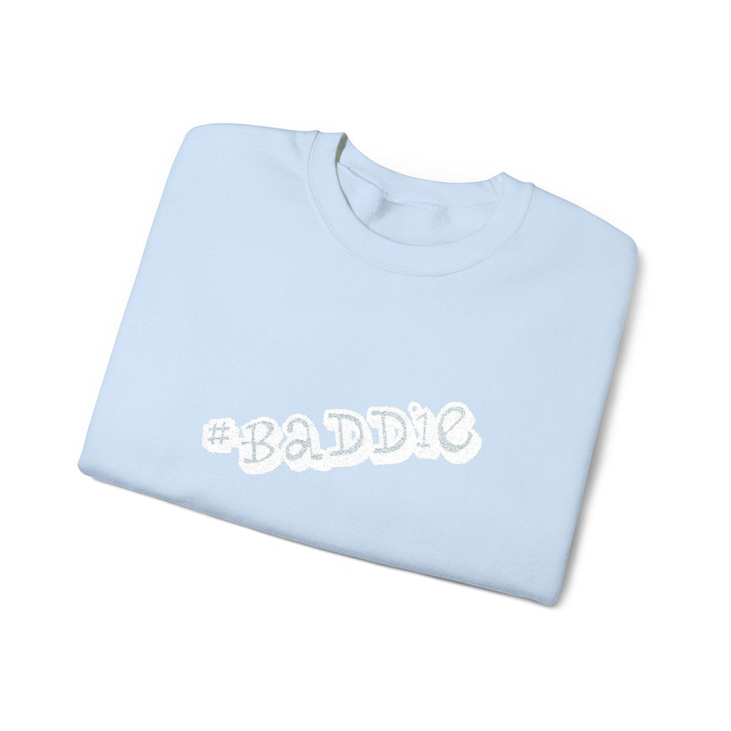 Cloud Script Crewneck Sweatshirt — White Script Logo Cozy Pullover Printify Sweatshirt  314 Originals