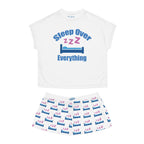 Sleep Over Everything Women's Short Pajama Set — 'Sleep Over' ZZZ Bed Graphic Shorts - 314 Originals